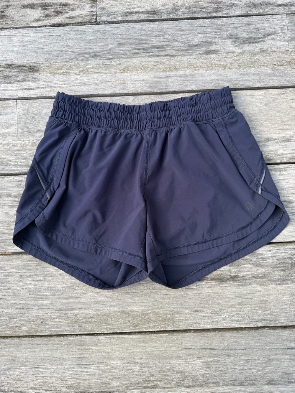 Athleta Navy Blue Athletic Running Shorts